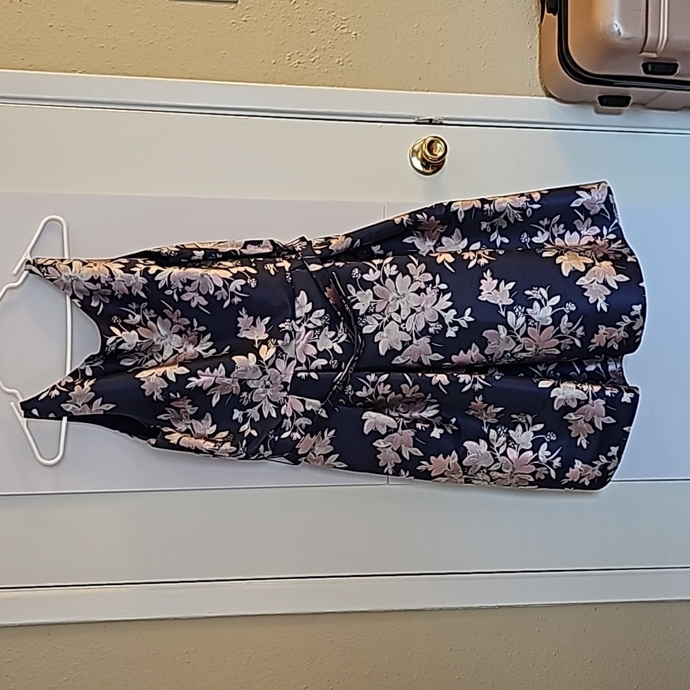 Eliza J Floral Jacquard Fit and Flare Dress